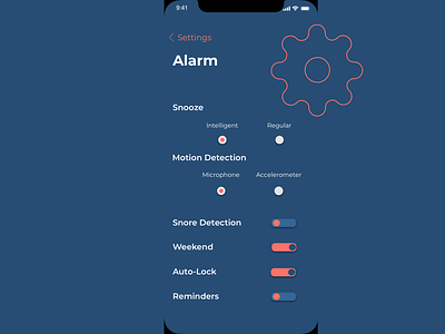 Settings - Smart Alarm Clock App