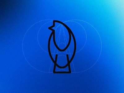 Gralha-azul em grid bird bird icon bird logo birdlogo birds blue design flat grid grid design grid layout grid logo gridlines gridlogo grids icon logo proportion