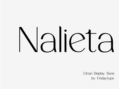 Nalieta - Clean Display Sans brand branding brush create creativity design drawing font illustration logo ui