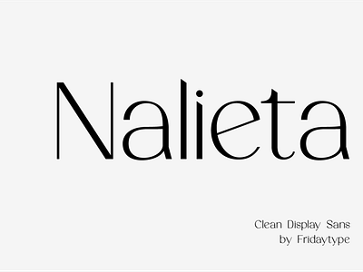 Nalieta - Clean Display Sans