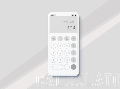 Daily UI Challenge #004 calculator app calculator ui daily ui 004 dailyui dailyui 004 dailyui004 dailyuichallenge minimalistic simple design ui design uidesign