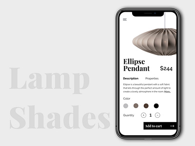 Daily UI Challenge #033 appconcept appdesign customize customized product daily ui 033 dailyui dailyui 033 dailyui033 dailyuichallenge lamp lampshade light uidesign uiinspiration