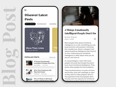 Daily UI Challenge #035 appconcept articles blog blog post blogging blogpost daily ui 035 dailyui dailyui 035 dailyui035 dailyui35 dailyuichallenge uidesign uiinspiration