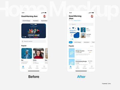 Homepage E-Learning app dashboard design desing concept e learning flatdesign home homepage learning page mobile mobile application spacing ui ux white design
