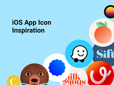 iOS App Icon Inspiration app branding dark ui design flat icon illustration ios logo minimal typography