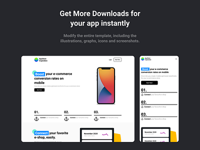 BOLD iOS App Landing Page Template v1.0 by appstoreinspiration
