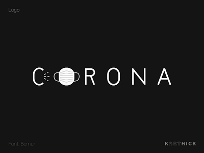 Corona Virus graphic design illustration logo design