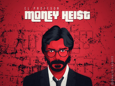 Money heist (La casa de papel) illustrator vector design
