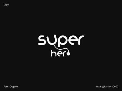 Super Hero illustration logo