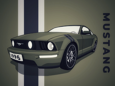 Mustang Vector Design vector art