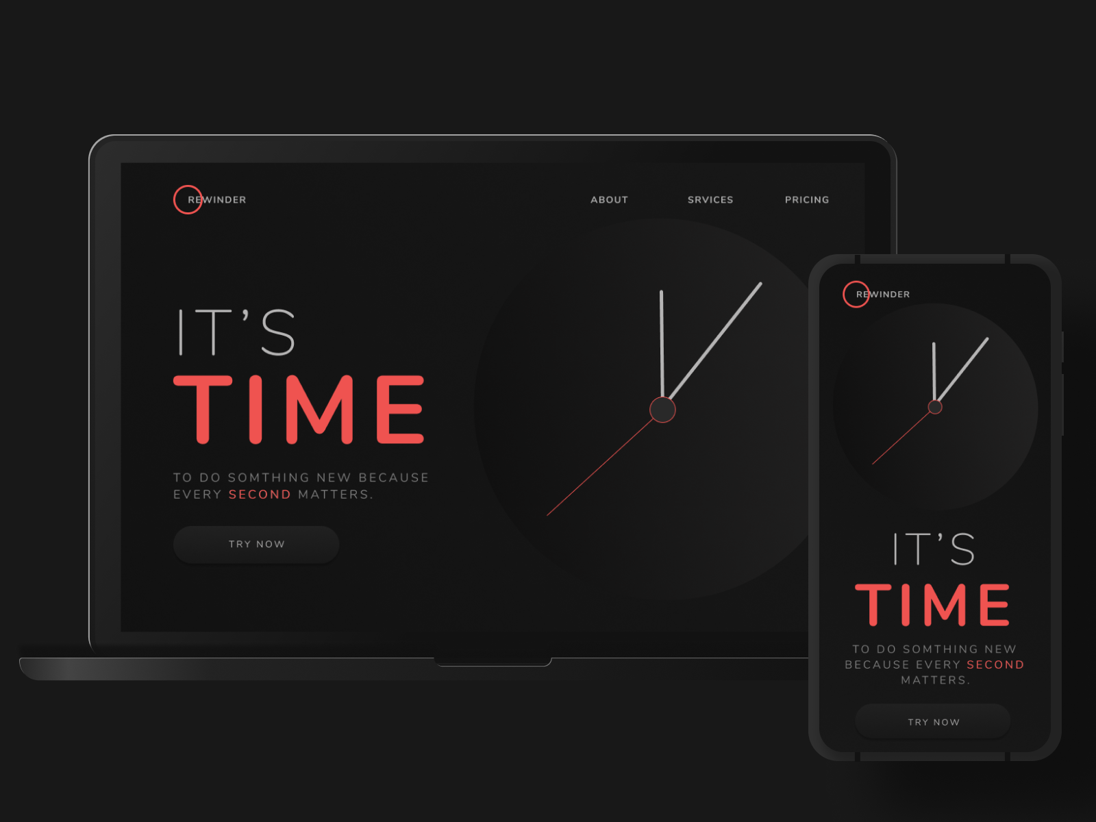 Responsive Dark Theme Landing Page by Saumya Verma on Dribbble