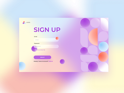 Sign-Up Form by Saumya Verma on Dribbble