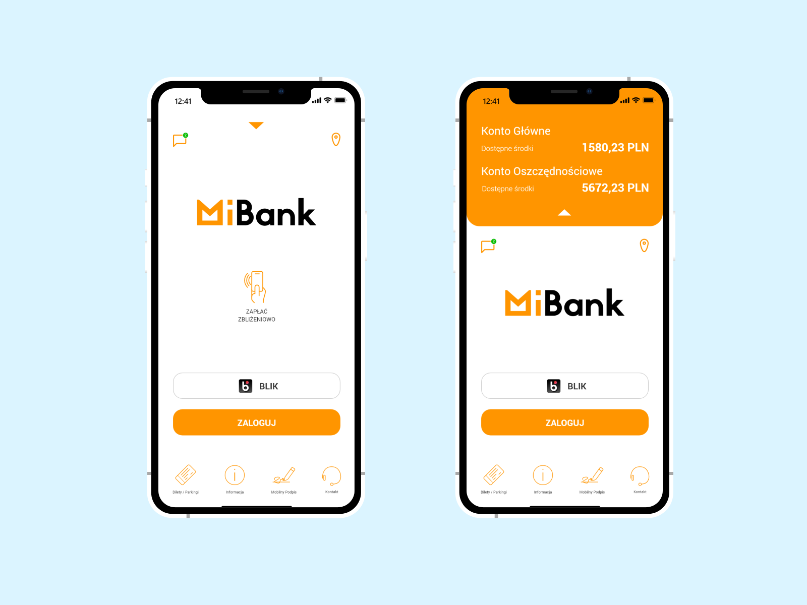 Mibank Banking App 1 2 Login Sceen By Dawid Dmytrek On Dribbble