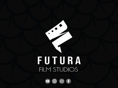 Futura film studios Logo brand identity branding design logo production house studio