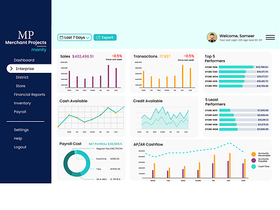 Financial Dashboard Design