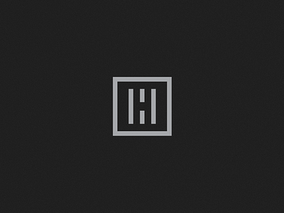 H MEN - LOGO DESIGN brand branding h negative space letter logo monogram square