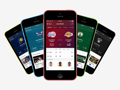 NBA Live app iphone live nba ui