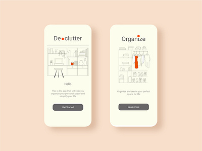 declutter app concept app organize ui