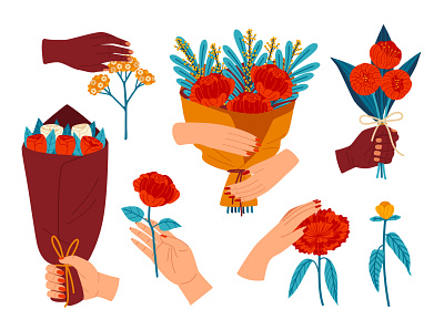 flowers1 design illustration vector