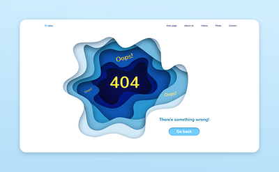 Daily Ui 008 008 404 404 error page 404page blue and white dailyui dailyuichallenge design figma ui дизайн подписаться