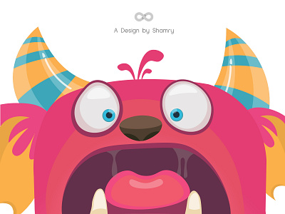 Cute Monster adobe adobe illustrator design flat illustration illustrator love music flat sketch vector