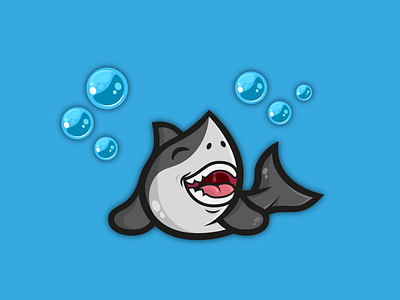 'Sharky' brand branding cartoon cartoon illustration cartoon style design illustration shark vector