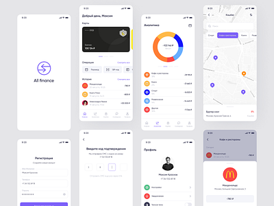 All finance. Mobile app