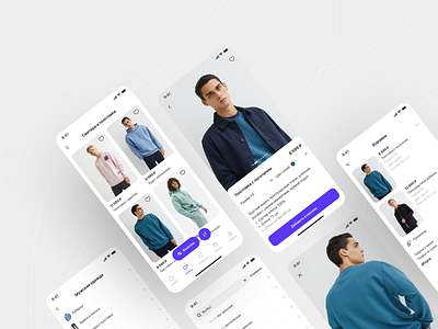Clothing store app android app clean clothes design designer ios mobile app ui ux uxui web