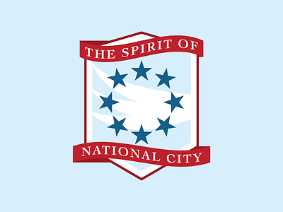 The Spirit of National City branding dc comics football illustration logo soccer soccer badge sports supergirl vector