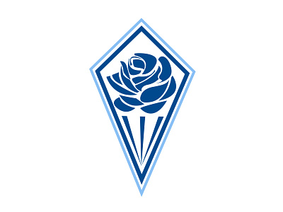 Blue Rose blue branding illustration logo rose