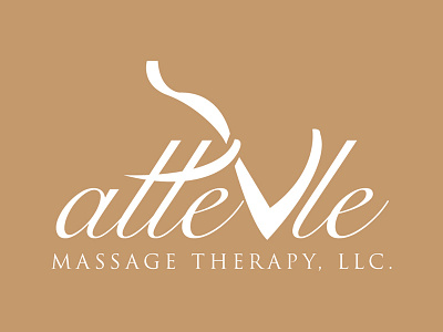 Attevle Massage Therapy logo branding logo massage