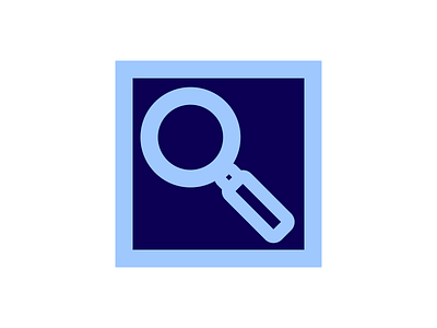 The Importance of Research glass icon illustration logo magnify search