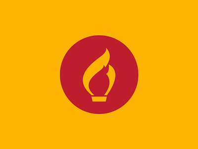 Ignite (Circle ver.) branding fire flame ignite illustration logo torch