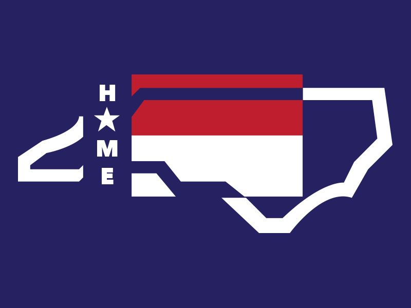 Home Sweet Carolina (pre-shirt) clothing illustration usa flag state north carolina home