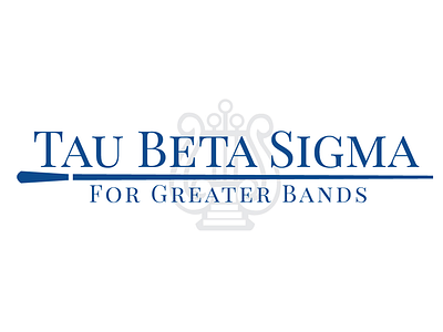 Tau Beta Sigma band branding logo music nonprofit sorority