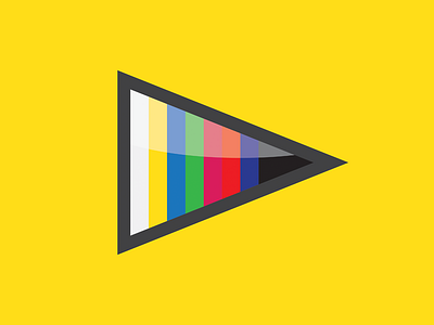 Video Is King bars icon illustration logo tv video