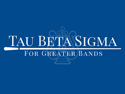 Tau Beta Sigma (Full Logo) band branding logo music nonprofit sorority