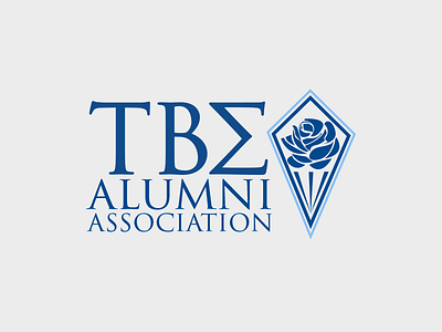 Tau Beta Sigma Alumni Association band branding identity logo music rose sorority