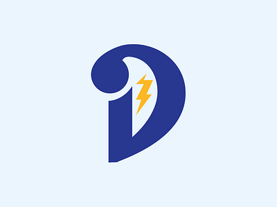 Dudley Band Letter Logo band bolt branding d letter lightning logo music thunder