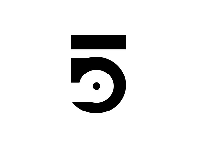 Mu5ic Records 5 branding five logo music record vinyl