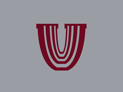 The University branding education logo school u university