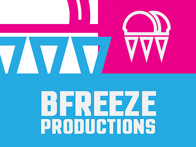 BFREEZE Productions (Colors & Font Choice w/ Logo) brain branding freeze illustration logo production company video