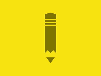 Pencil illustration logo pencil writing