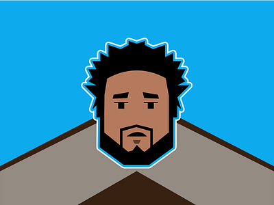 J. Cole face hip hop icon illustration j cole music north carolina rap rapper