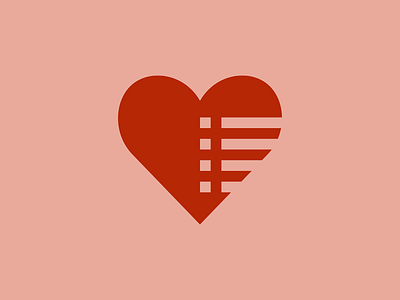Music Love branding heart icon illustration logo love music