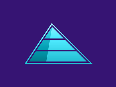 Pyramid illustration logo pyramid triangle