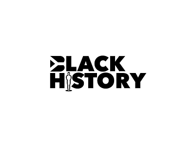 Oscar Black History award black history month branding logo oscars