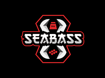 Seabass arcade branding esports gamer gaming logo