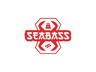 Seabass (One-Color) arcade branding esports gamer gaming logo