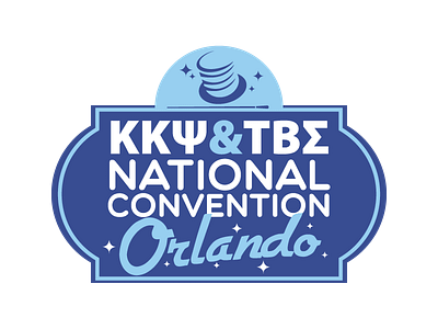 2017 Kappa Kappa Psi & Tau Beta Sigma National Convention band baton branding event florida illustration logo magic music orlando stars tophat